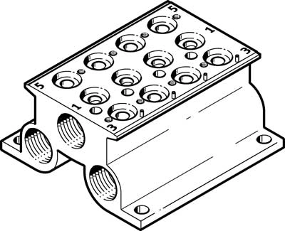 Плита для блочного монтажа Festo CPE14-PRS-3/8-4