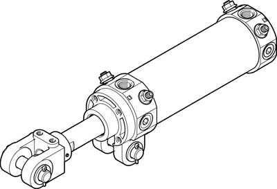 Пневмоцилиндр на шарнирах Festo DWB-63-150-Y-AB-G