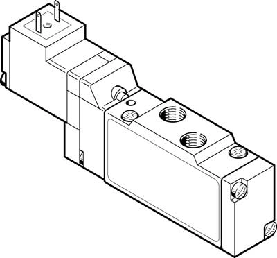 Распределитель с электроуправлением Festo MEH-5/2-1/8-P-L-B