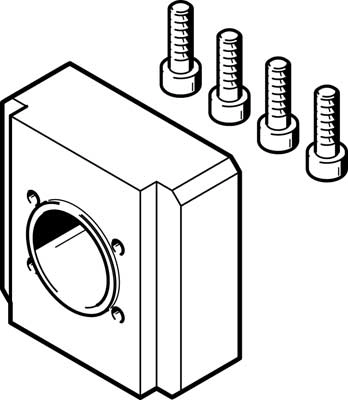 Фланец электродвигателя Festo EAMF-A-L27-55A