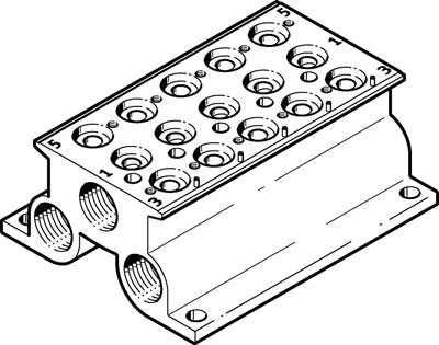 Плита для блочного монтажа Festo CPE14-PRS-3/8-5