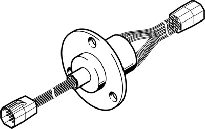 Поворотный модуль сквозной подачи Festo DHAS-SCR12-H6