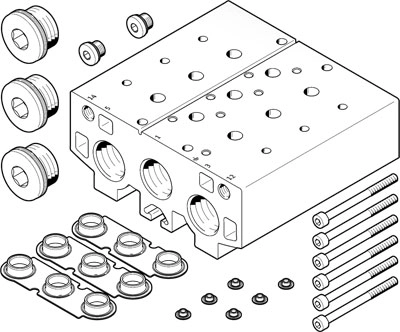 Плита для блочного монтажа Festo VABM-B10-30E-G34-5