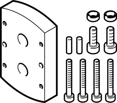 Адаптерная плита для параллельного захвата Festo DHAA-G-Q11-25-B5-16