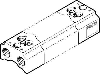 Плита для блочного монтажа Festo CPE14-3/2-PRS-3/8-6-NPT