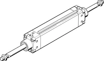 Плоский пневмоцилиндр Festo DZH-25-PPV-A-S20