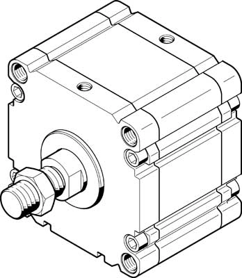 Компактный пневмоцилиндр Festo ADVU-125-A-P-A