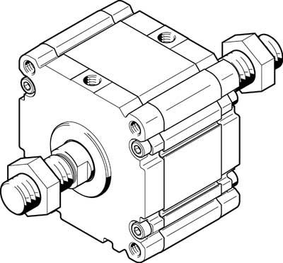 Компактный пневмоцилиндр Festo ADVU-125-A-P-A-S2