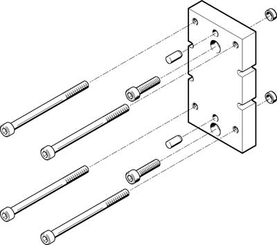 Адаптерная плита для параллельного захвата Festo HAPG-84