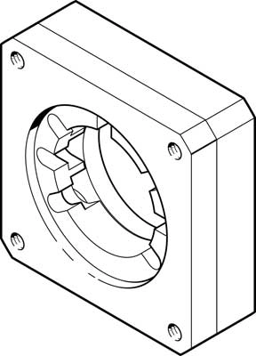 Фланец электродвигателя Festo EAMF-A-44A/B-60G