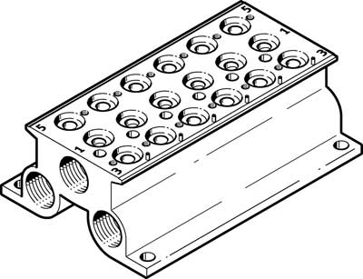 Плита для блочного монтажа Festo CPE14-PRS-3/8-6