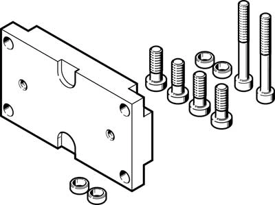 Адаптерная плита для радиального захвата Festo DHAA-G-G3-25-B17-25