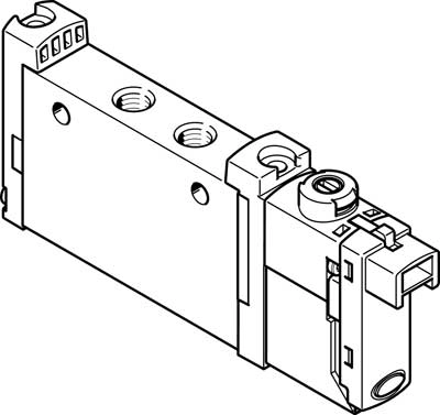 Распределитель с электроуправлением Festo VUVG-L10-M52-RT-M5-1H2L-W1