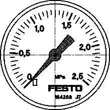 MA-50-2,5-1/4-EN Манометр Festo