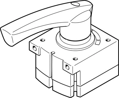 Распределитель с ручным управлением Festo VHER-H-B43C-B-N12