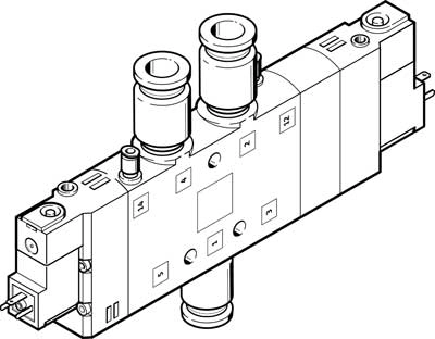 Распределитель с электроуправлением Festo CPE24-M3H-5/3ES-QS-10