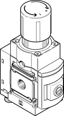 MS6-LRPB-1/2-D5-A8 Прецизионный регулятор давления Festo