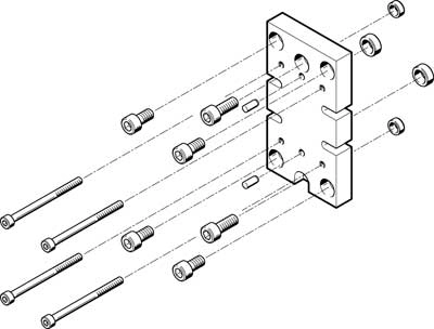 Адаптерная плита для параллельного захвата Festo HAPG-77