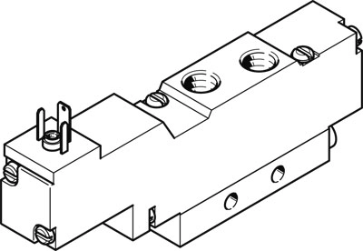 Распределитель с электроуправлением Festo MEBH-5/2-1/8-S-B-110AC