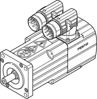 Серводвигатель Festo EMMS-AS-55-S-HS-RR