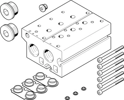 Плита для блочного монтажа Festo VABM-B10-30E-N34-9-P3