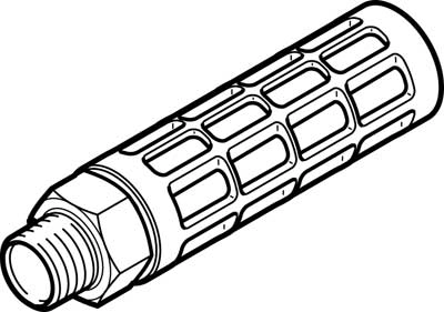 Глушитель алюминиевый резьбовой Festo U-1-B-NPT