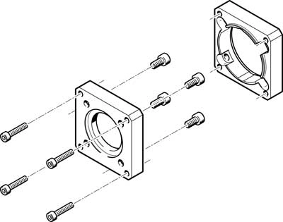 Фланец электродвигателя Festo EAMF-A-48A-60G/H