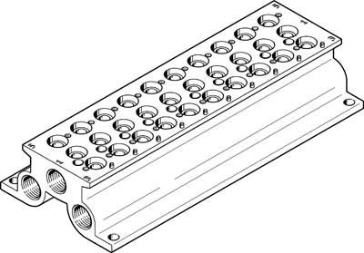 Плита для блочного монтажа Festo CPE18-PRS-3/8-10