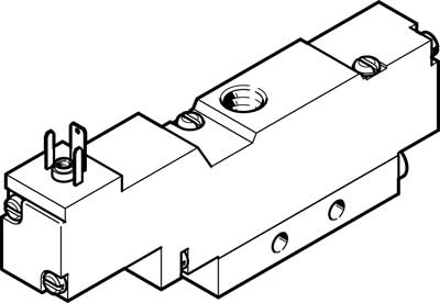 Распределитель с электроуправлением Festo MEBH-3/2-1/8-B