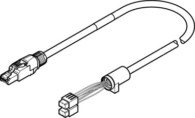 Кабель кодирующего устройства Festo NEBM-T1G8-E-15-N-R3G8