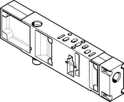 Вертикальная плита питания воздухом Festo VABF-S4-2-P1A14-N18