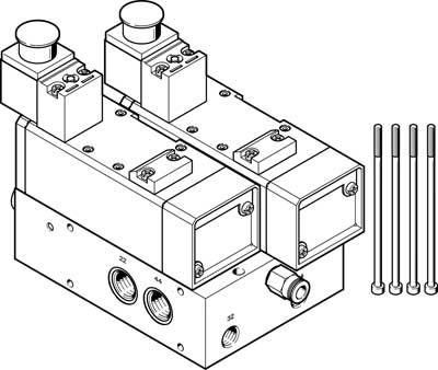 Монтажная плита Festo VABP-S1-2V1G-G38-2M-A1