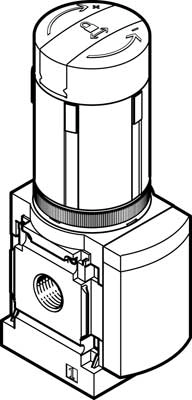 Регулятор давления Festo MS4-LRB-1/4-D6-VS-AS-Z