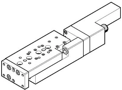 Мини-суппорт Festo SLTE-10-50-LS-G04