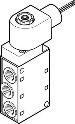 Распределитель с электроуправлением Festo MFH-5-1/4-24-NPT-EX