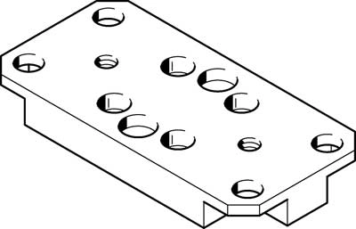 Адаптерная плита для стандартного параллельного захвата Festo HAPS-3