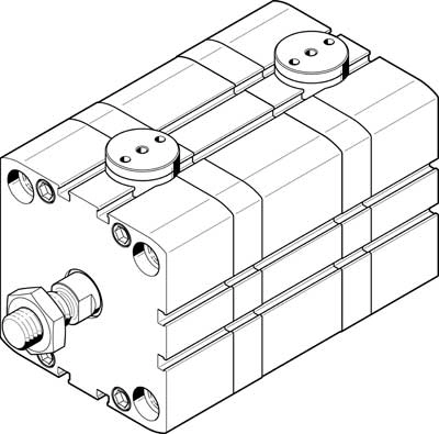 Компактный пневмоцилиндр Festo ADN-100-EL