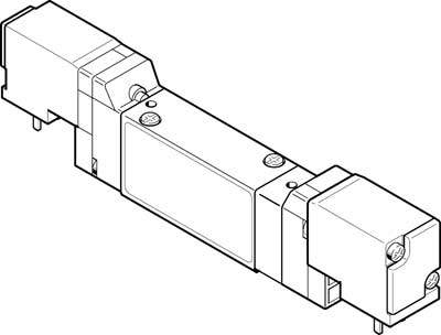 Распределитель с электроуправлением Festo MEH-5/3E-5,0-I-B