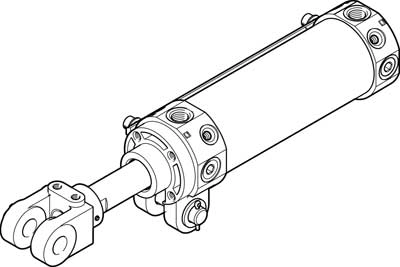 Пневмоцилиндр на шарнирах Festo DWC-63-Y-A