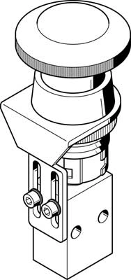 Грибовидная кнопка Festo PR-3-M5-RD