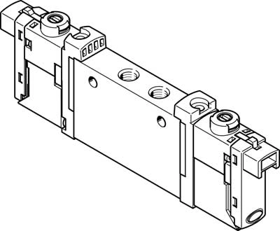 Распределитель с электроуправлением Festo VUVG-L10-P53C-T-M5-1H2L-W1