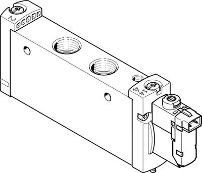 Распределитель с электроуправлением Festo VUVG-L18-M52-MT-G14-1H2L-W1