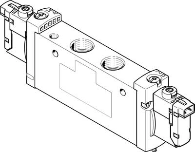 Распределитель с электроуправлением Festo VUVG-L18-P53C-T-G14-1H2L-W1