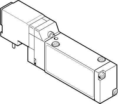 Распределитель с электроуправлением Festo MEH-3/2-5,0-I-B