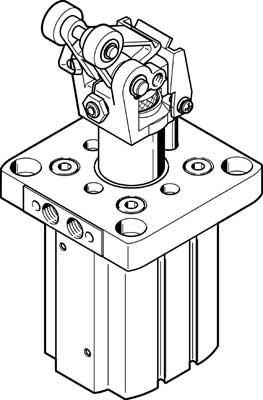 Стопорный пневмоцилиндр Festo DFST-50-30-DL-Y4-A