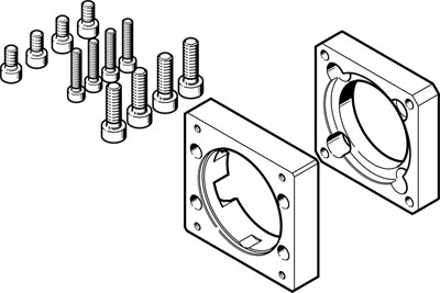 Фланец электродвигателя Festo EAMF-A-48C-60G/H