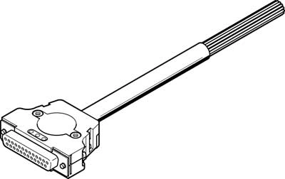 Соединительный кабель Festo NEBV-S1G25-K-2.5-N-LE25