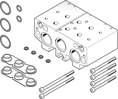 Плита для блочного монтажа Festo VABM-B10-30EEE-G34-2