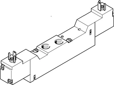 Распределитель с электроуправлением Festo MEBH-5/3G-1/8-P-B