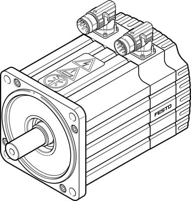 Серводвигатель Festo EMMS-AS-140-S-HS-RR